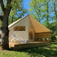 tente lodge camping dordogne périgord noir 3 étoiles