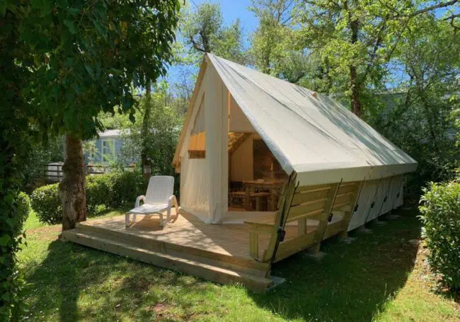 tente lodge dordogne junior xl 5 personnes camping 3 étoiles périgord