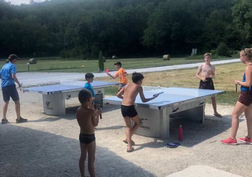 animation tournoi ping pong camping dordogne