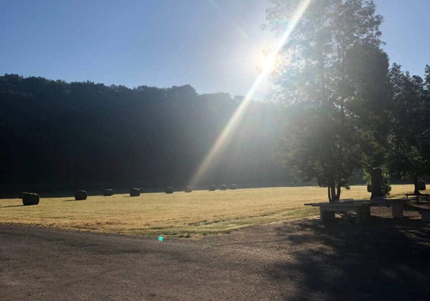 levé soleil camping dordogne