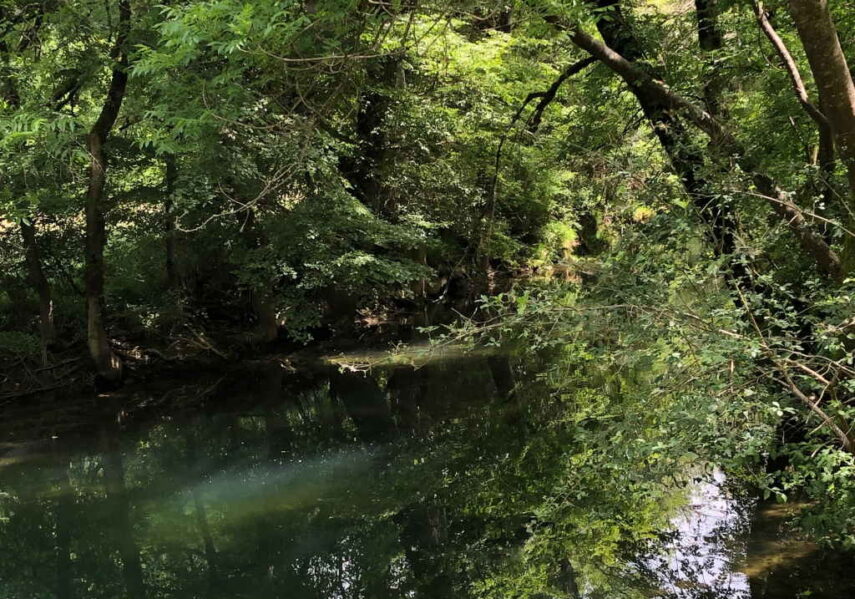 rivière le céou traverse camping dordogne 3 étoiles