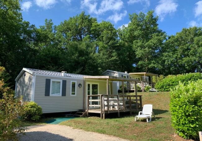 mobile home ibiza 2 chambres camping dordogne périgord noir le douzou