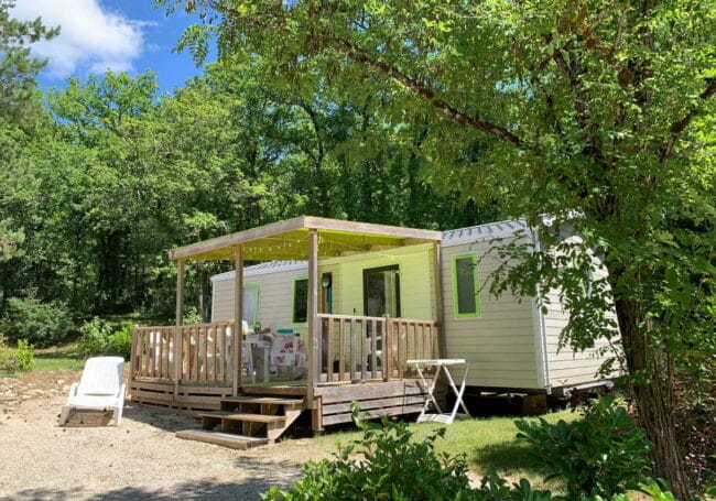 mobile home bermudes trio 3 chambres camping dordogne périgord noir le douzou