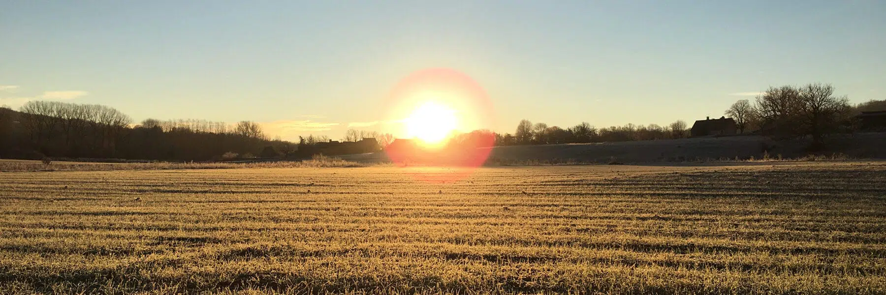 Coucher de soleil au camping en Périgord