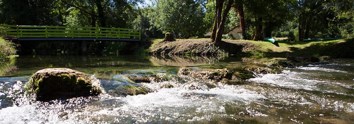 Camping près du Céou en dordogne